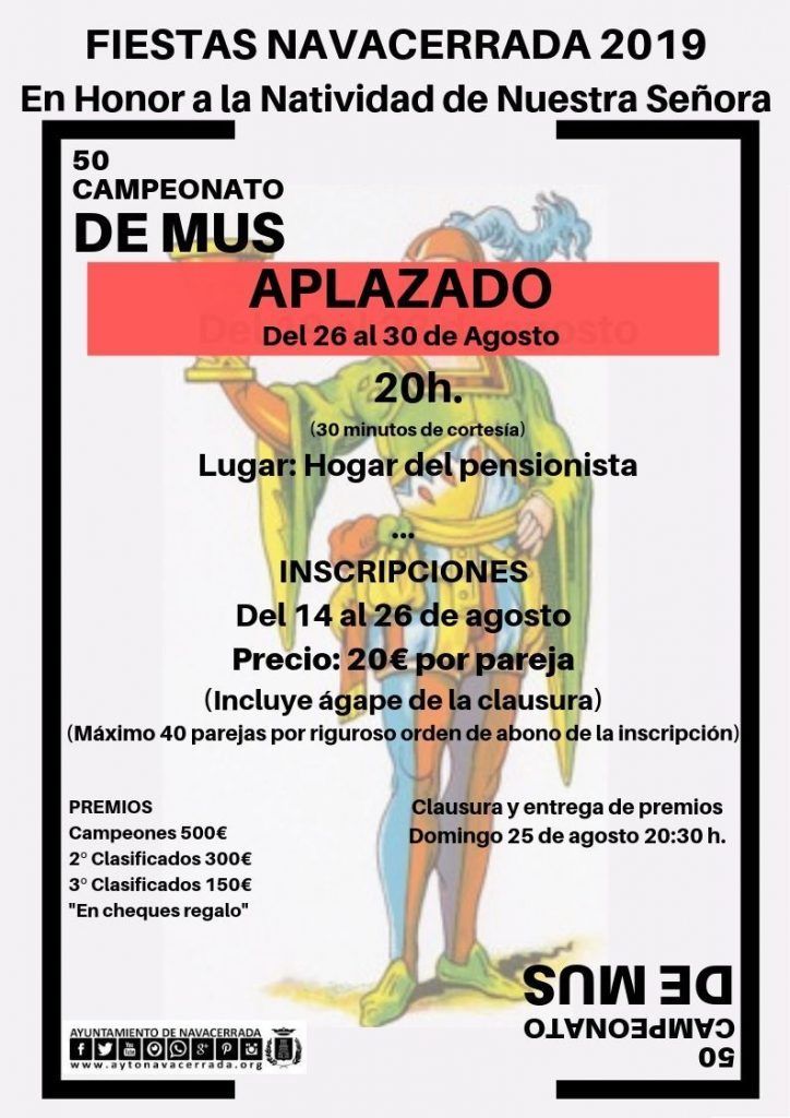 cartel mus aplazado