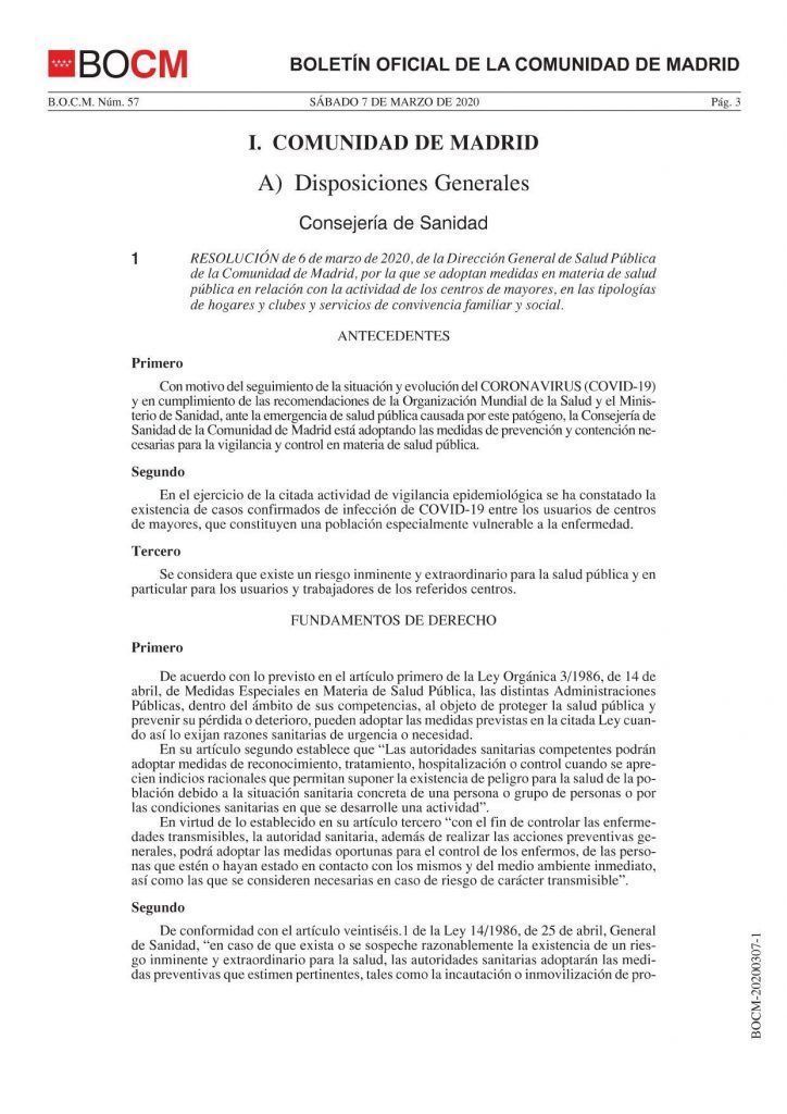 COMUNICADO CORONAVIRUS COVID 19 page 0001