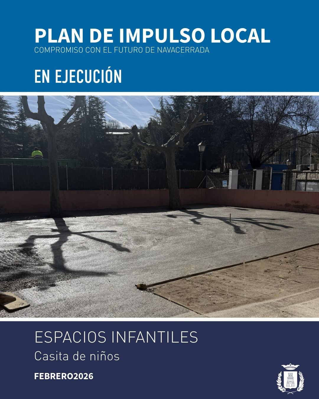 En ejecución: Renovación del suelo con corcho en nuestros espacios infantiles