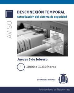 Aviso de desconexión