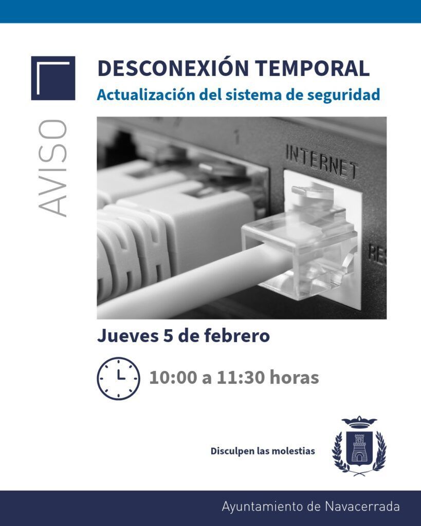 Aviso de desconexión