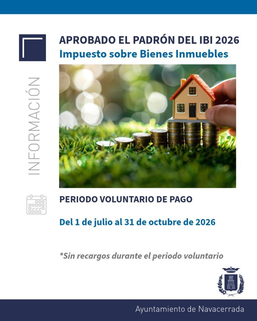 APROBADO EL PADRÓN DEL IBI 2026 Impuesto sobre Bienes Inmuebles