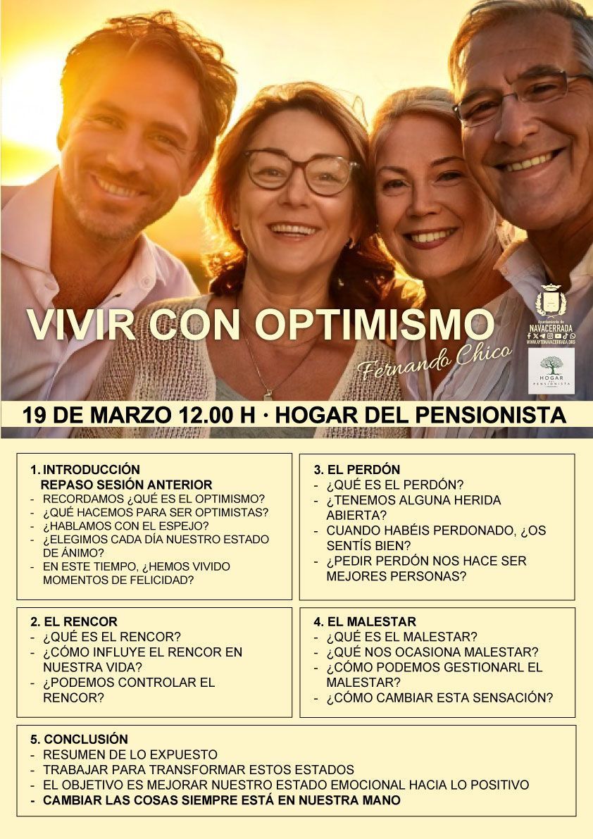 “Vivir con optimismo”