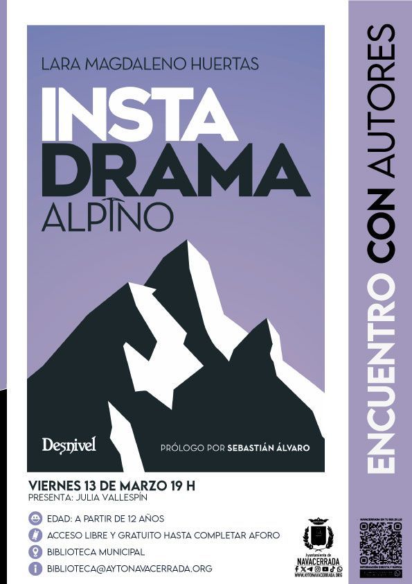 Encuentros con autores: Lara Magdaleno Huertas presenta Instadrama alpino en Navacerrada