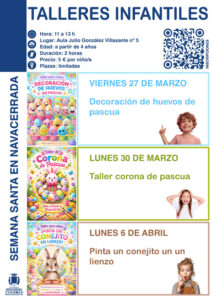 Talleres Infantiles de Semana Santa 2026 en Navacerrada