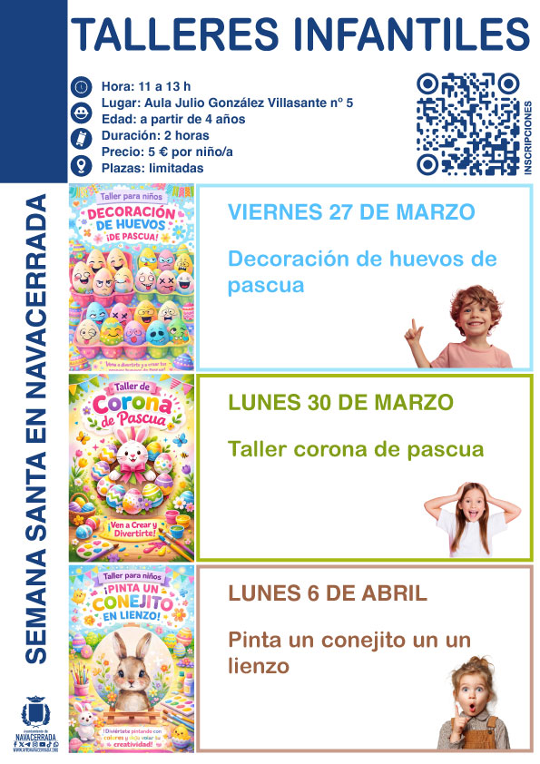 Talleres Infantiles de Semana Santa 2026 en Navacerrada