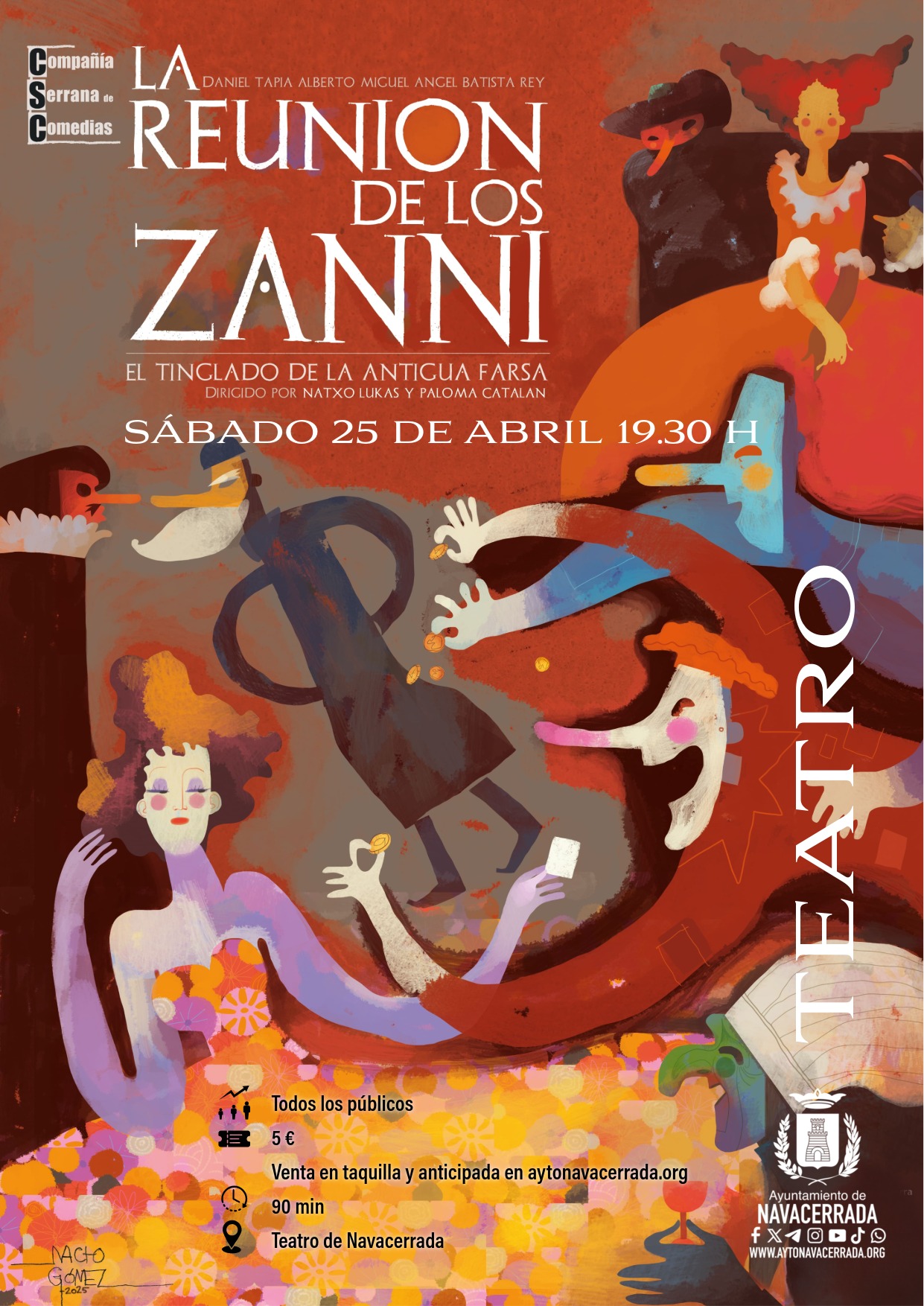 «La reunión de los zanni» Cía. Serrana de Comedias de Becerril de la Sierra Comedia Commedia dell'Arte