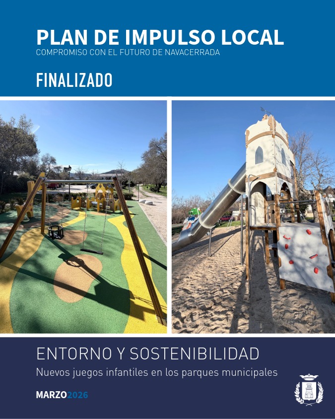 NUEVOS EQUIPAMIENTOS DE JUEGOS INFANTILES EN LOS PARQUES EL SOTILLO Y EL TRIGAL