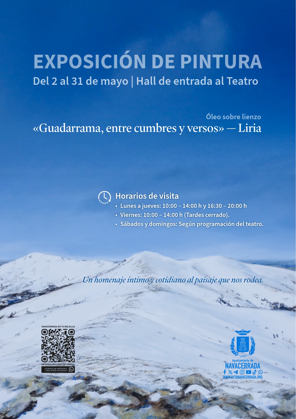 EXPOSICIÓN DE PINTURA GUADARRAMA, ENTRE CUMBRES Y VERSOS