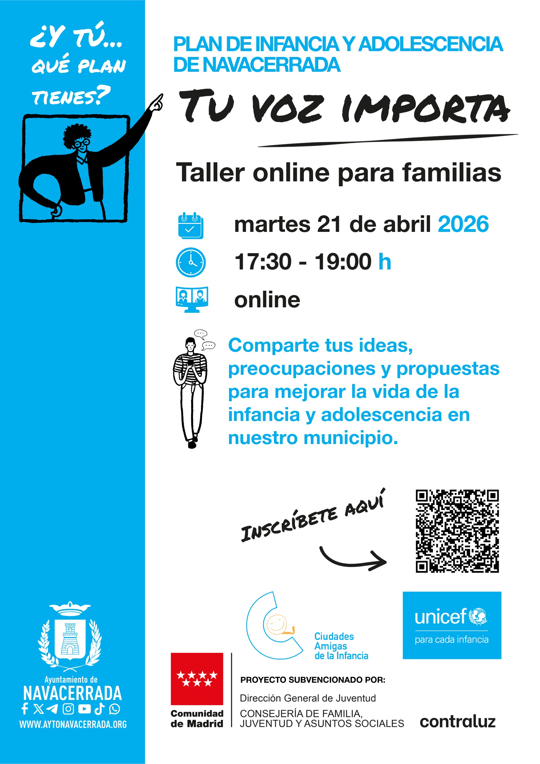 Taller participativo online para familias: construyendo juntos el Plan de Infancia y Adolescencia