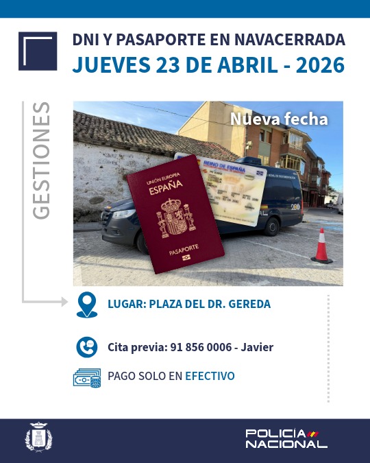 Gestión de DNI y Pasaporte en Navacerrada