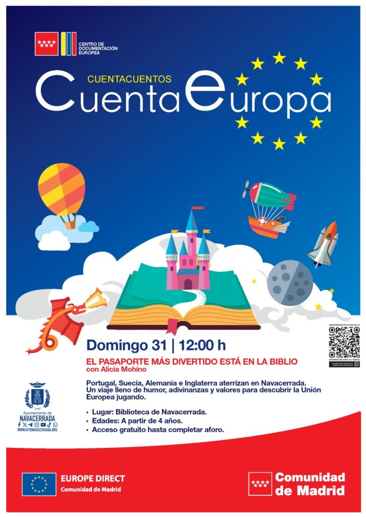 Un viaje por el continente sin salir de Navacerrada: llega el cuentacuentos "Cuenta Europa"