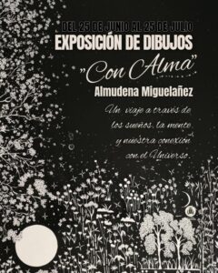 exposición de dibujos de Almudena Miguelañez