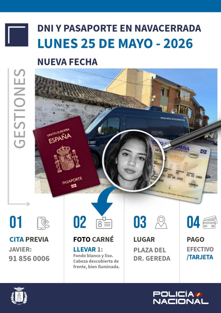 Nueva convocatoria para la expedición del DNI y Pasaporte